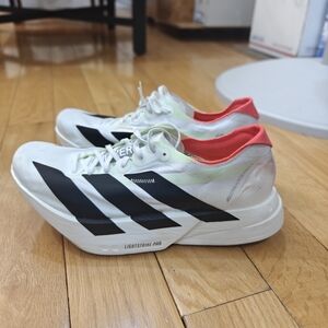 Adidas Mens Adizero Adios Pro 4 JR1094 White Running Shoes Sneakers Size 7.5